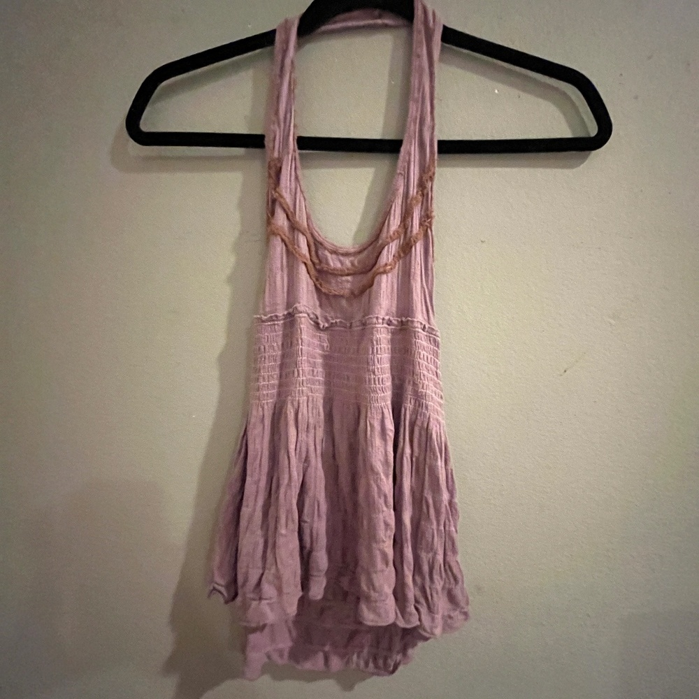 BRAND NEW - FREE PEOPLE Purple Halter Top Shirt - Urban FP REVOLVE